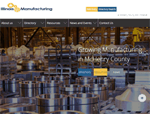 Tablet Screenshot of illinoismanufacturing.net